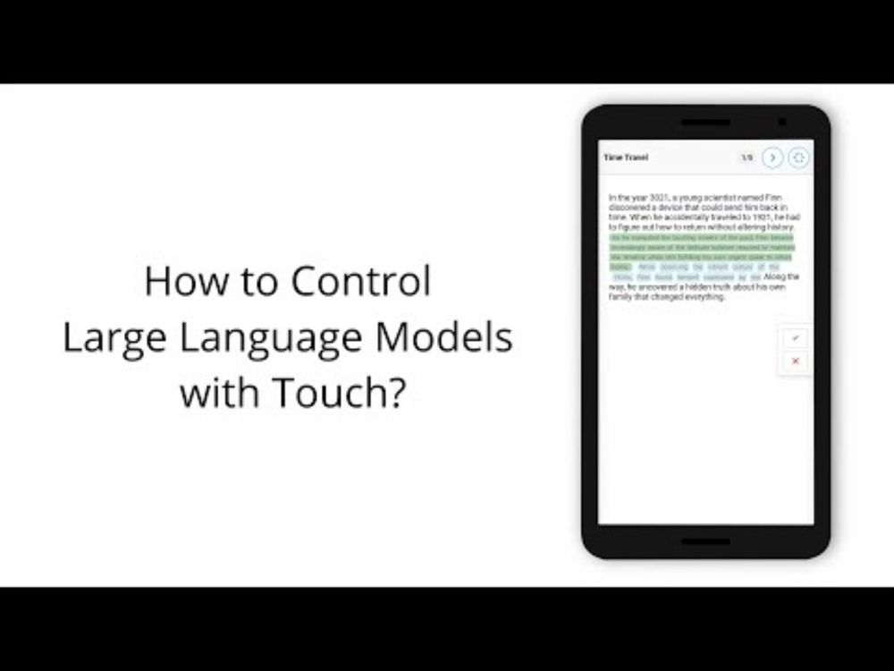 Exploring Mobile Touch Interaction with Large Language Models (TouchLLM)