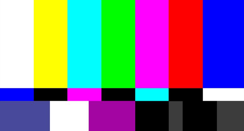 Barras de cor para o axuste nunha pausa de transmisión televisiva