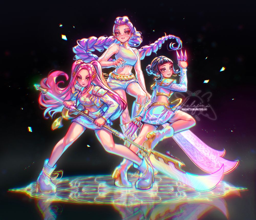 huntrix (kpop demon hunters) fanart