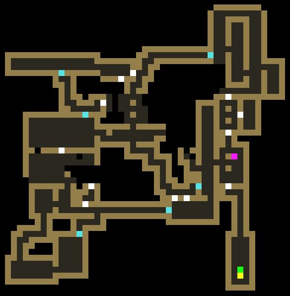 Depth 10 map, playing Infra Arcana. Roguelike game.