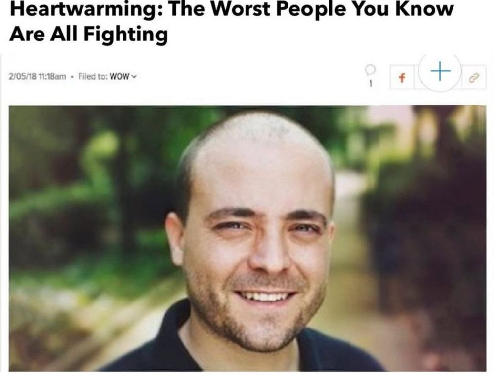 Heartwarming: the worst people you know are all fighting 