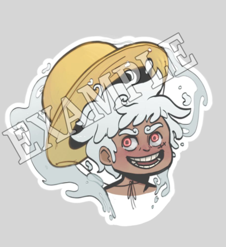 Luffy Gear 5 Chat sticker - NaruArts's Ko-fi Shop