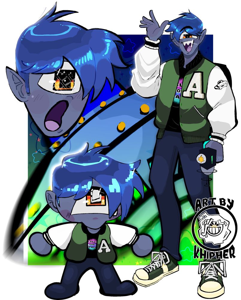 Ackler the Alander! OC from @StinkiesDraws