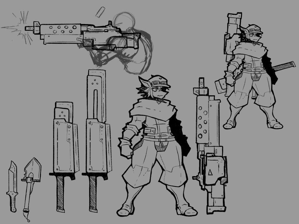 He’s got everything prepared! 

Tbf, I’ve loved the walking armory.
