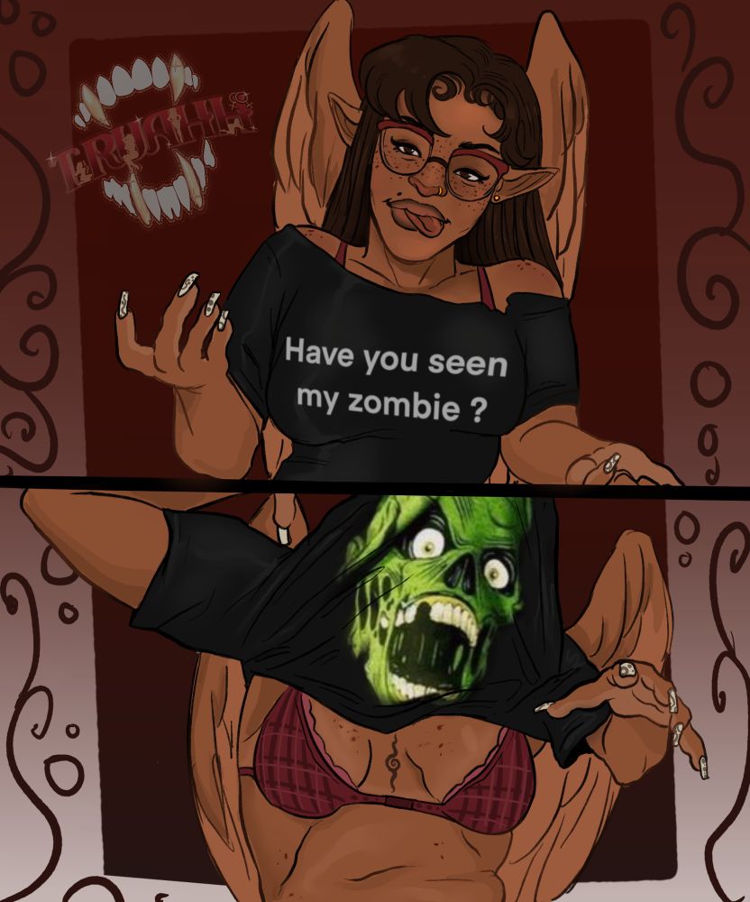 Silly meme I saw or whatever 
Moe uses she/her 