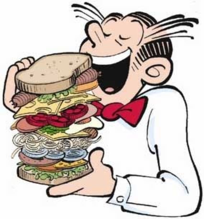 Dagwood Bumstead prepares for battle.