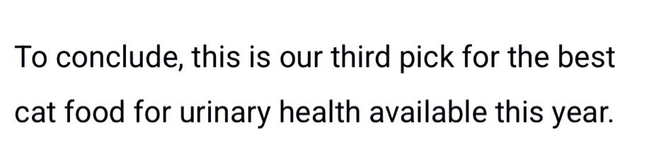 Ah, yes. A meaningful conclusion. 
