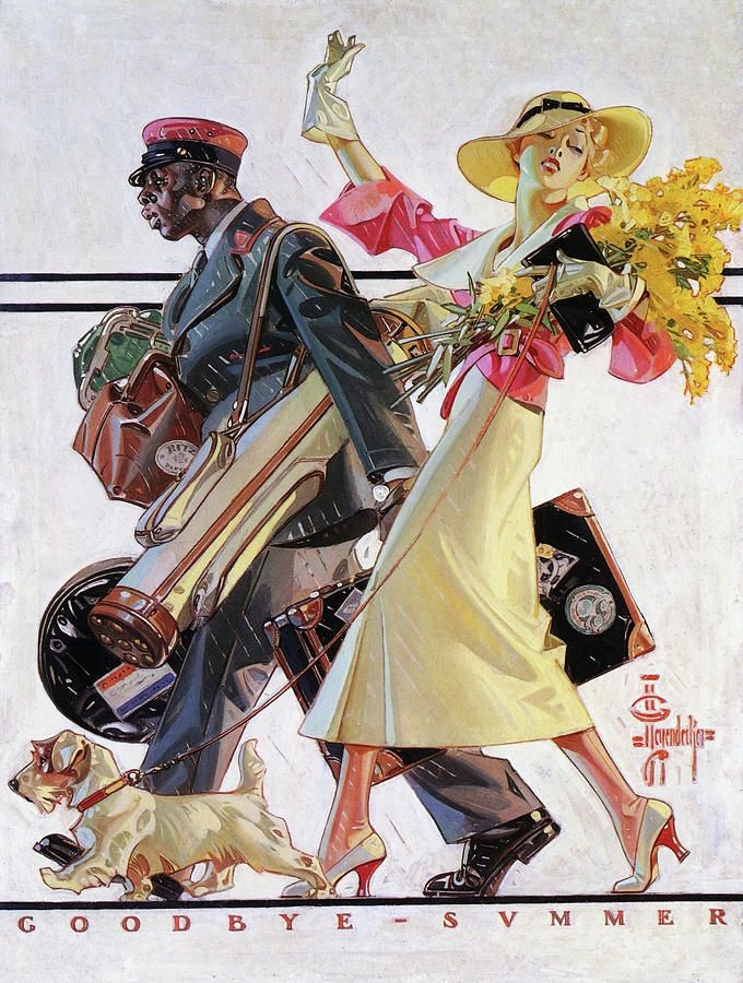"Goodbye Summer" is a 1934 illustration by Joseph Christian Leyendecker that appeared on the cover of The Saturday Evening Post. The illustration marked the end of summer. 