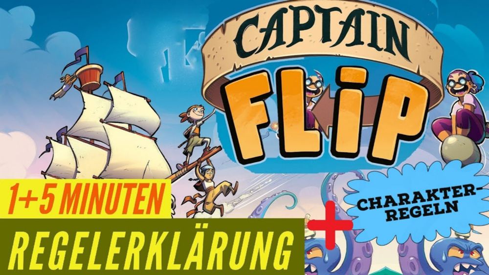 Captain Flip Regeln Anleitung Erklärung Brettspiel Push your Luck