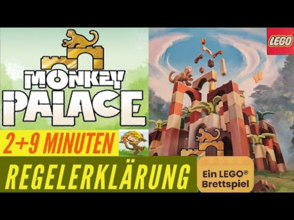 Monkey Palace Regeln Anleitung Regelvideo Lego Brettspiel Familienspiel