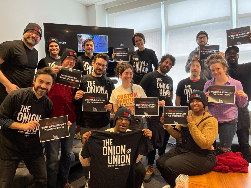 The Daily Show writers support The Onion Union