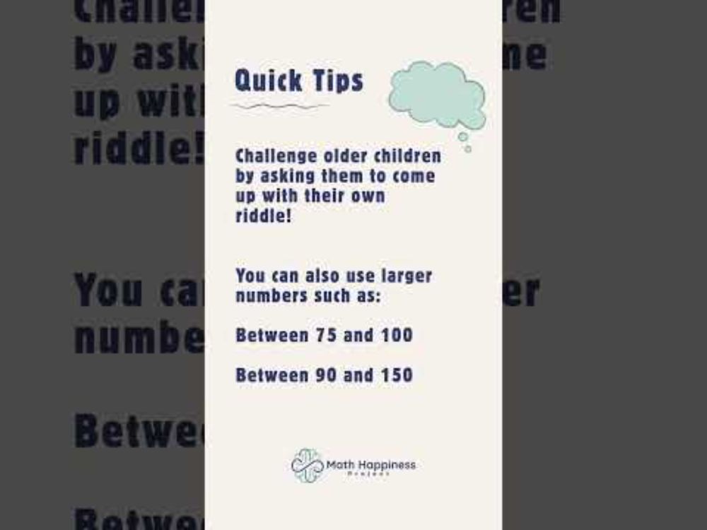 Math Thinking Monday #5: Guess My Number (Fun & Easy Way to Help Your Kids With Math)