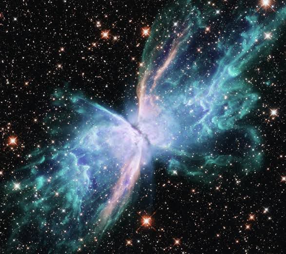 Image of the butterfly nebula, also known as NGC 6302