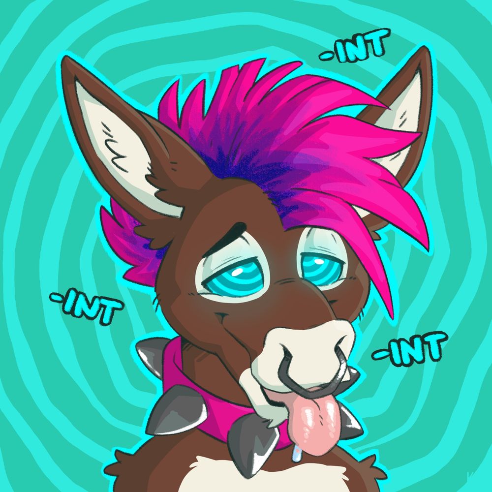 Hypnotized donkey with -int -int -int
