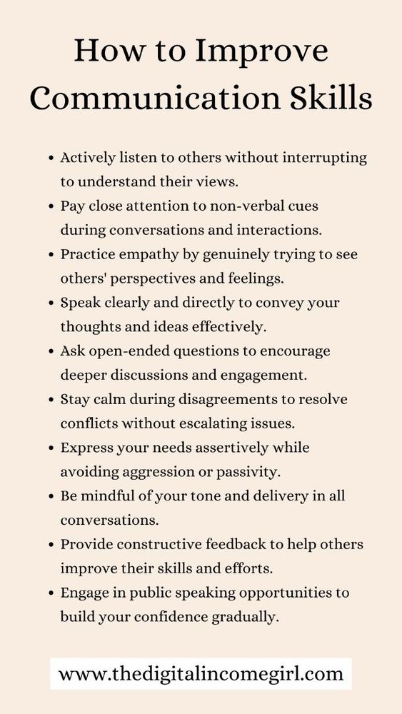 How to improve communication skills
