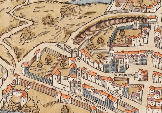 plan de Paris vers 1550
