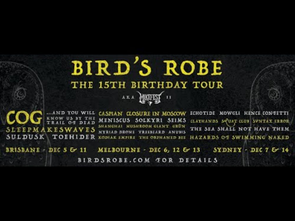 Bird's Robe 15th Birthday Tour announcement - December 2025
