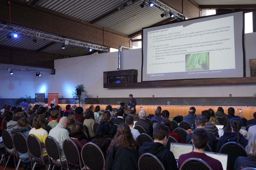 Ben Neely presenting at the EuBIC-MS Winter School 2024