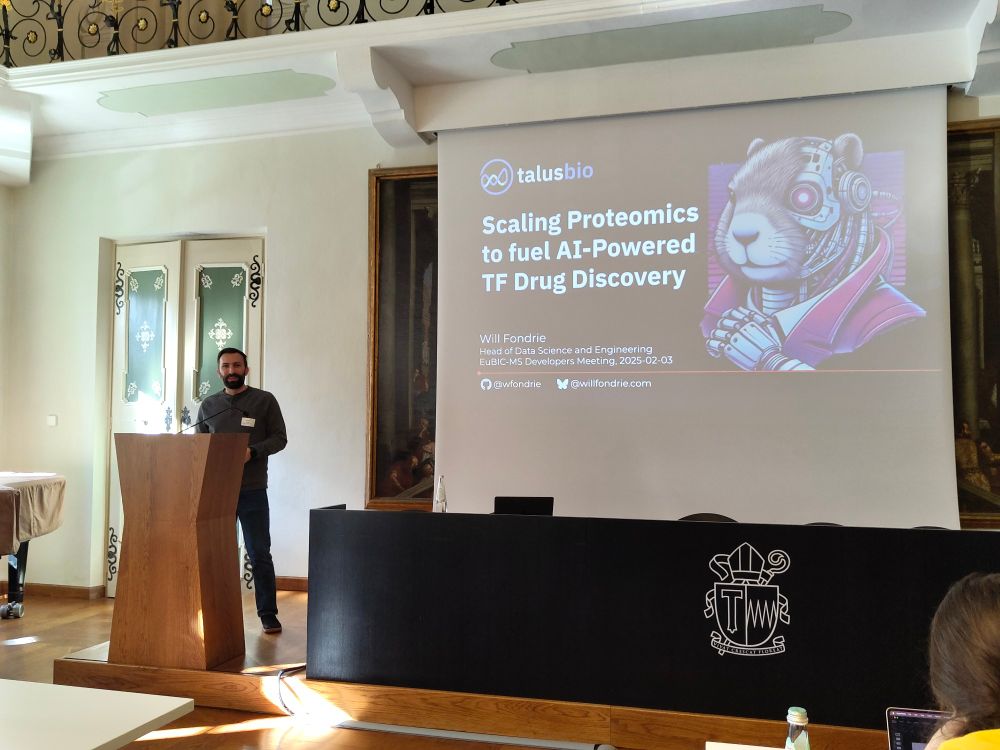 Will Fondrie presenting