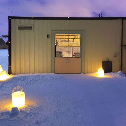 Your current location is a small yard with a coloring page entrance. In the outskirts, sky lanterns and snow candles offer comfy glows in a living windless datacenter.