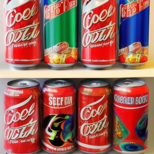 You look at the fridge and find some chilly cans of soda and a cold foil family pack.