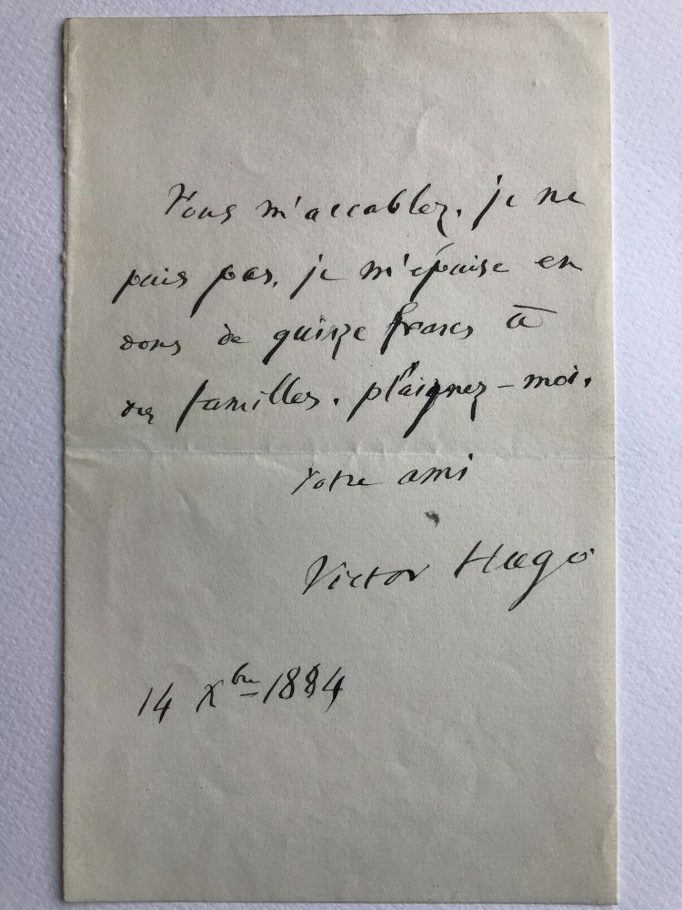 Victor Hugo's letter.