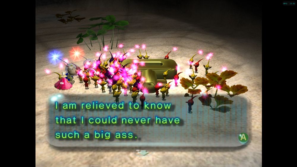 "I am relieved to know that I could never have such a big ass."