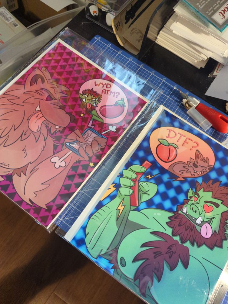 Physical prints of the two.