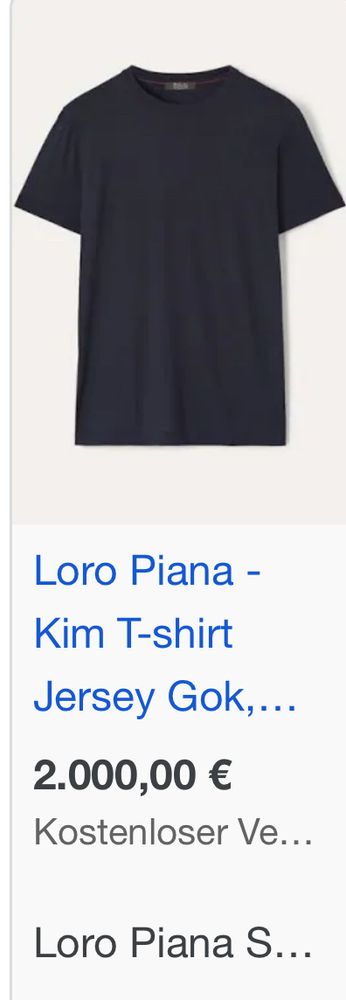 loro piana tshirt für 2000€