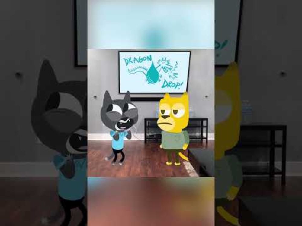 Cat Content - Drag n' Drop  #animation #work #office #cats  #animatedcartoon #funny #cartoon
