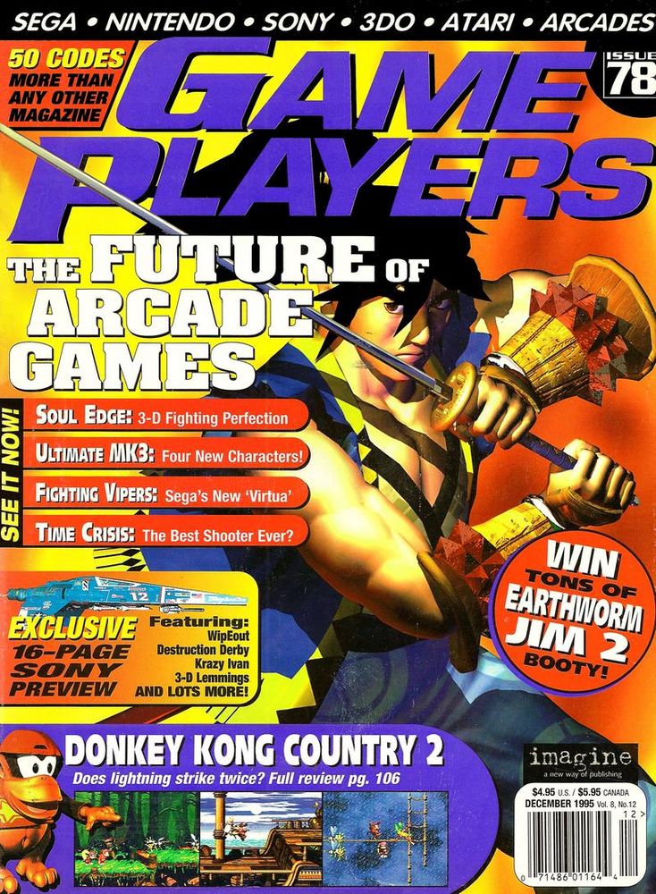 Game Players #78, Dec '95 - 'Soul Blade' cover.