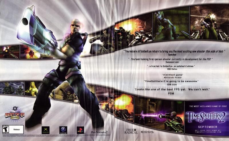 The most acclaimed game of 2002
'Timesplitters 2'
PlayStation 2