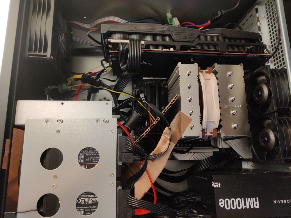 top view of my rack-mounted PC