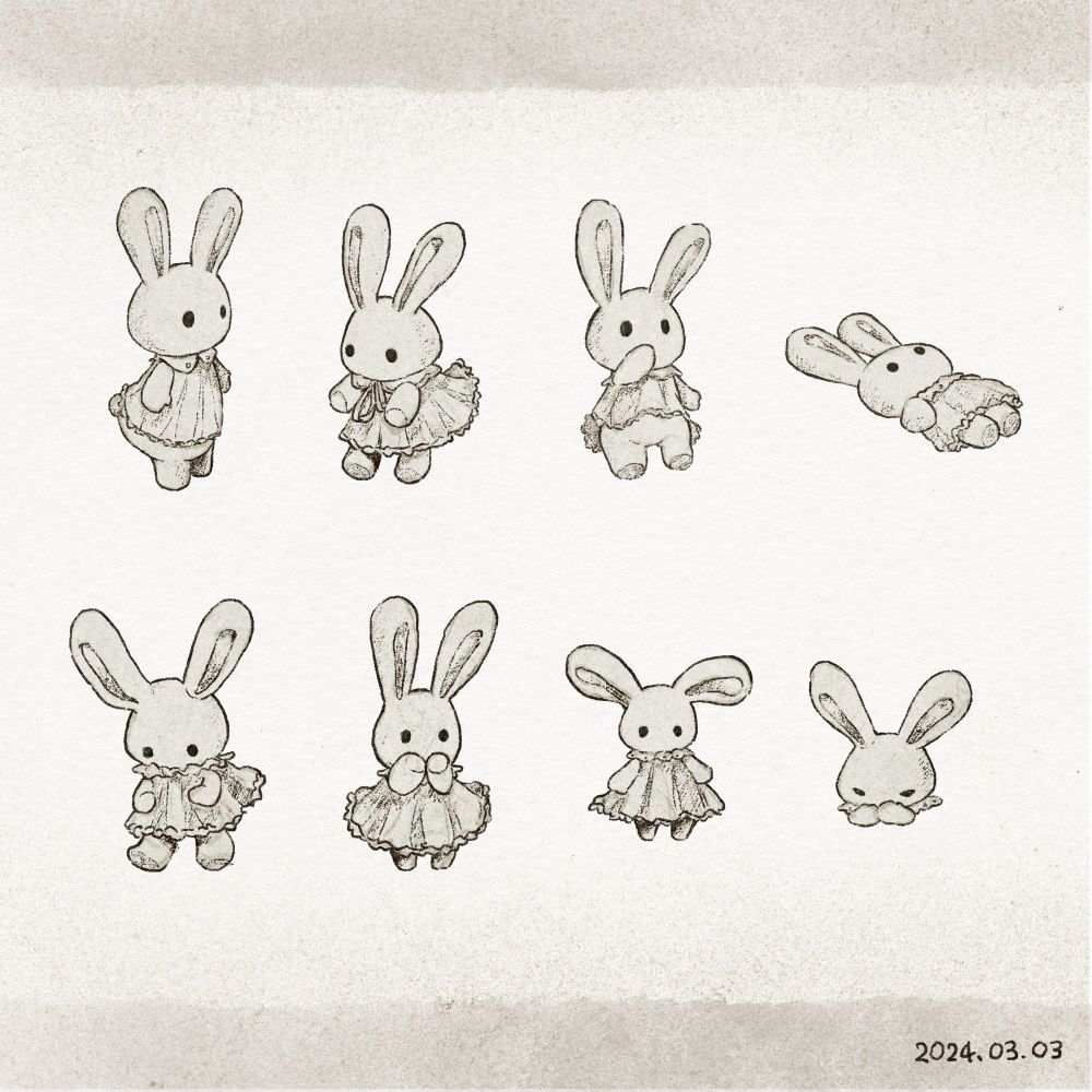 うさぎのぬいぐるみのイラスト
Illustration of stuffed rabbit