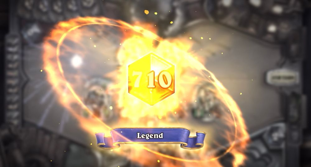 Legend rank 710 post-game screenshot.