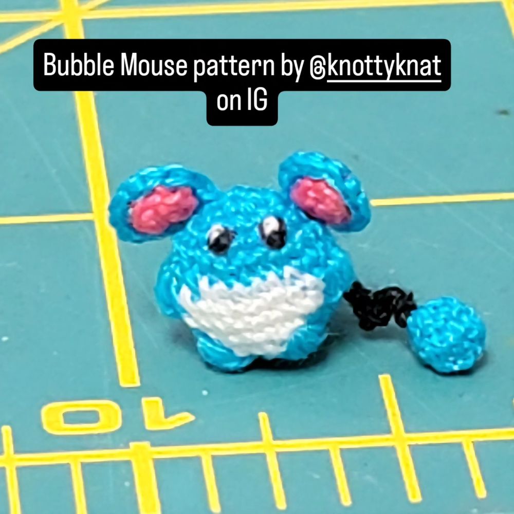 Tiny blue Marill Pokémon 