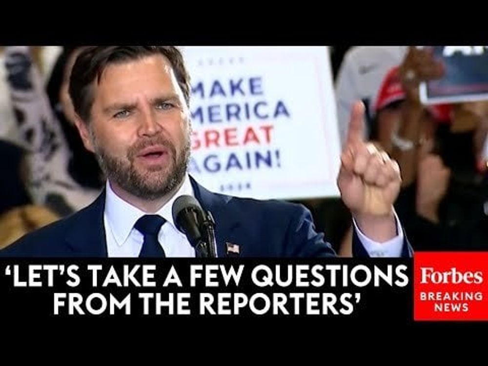 JUST IN: JD Vance Takes Multiple Questions From Reporters At Post-VP Deb…