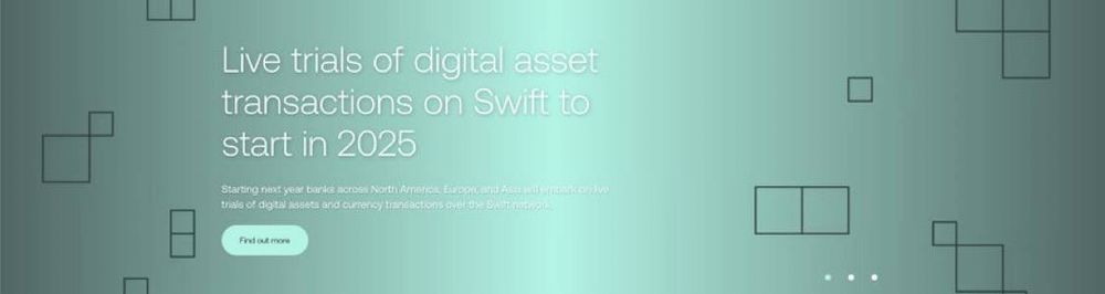 NEW: 🚨 Global payment system SWIFT to start testing digital currencies and tokenized assets transactions by 2025❗️ CBDC is coming.