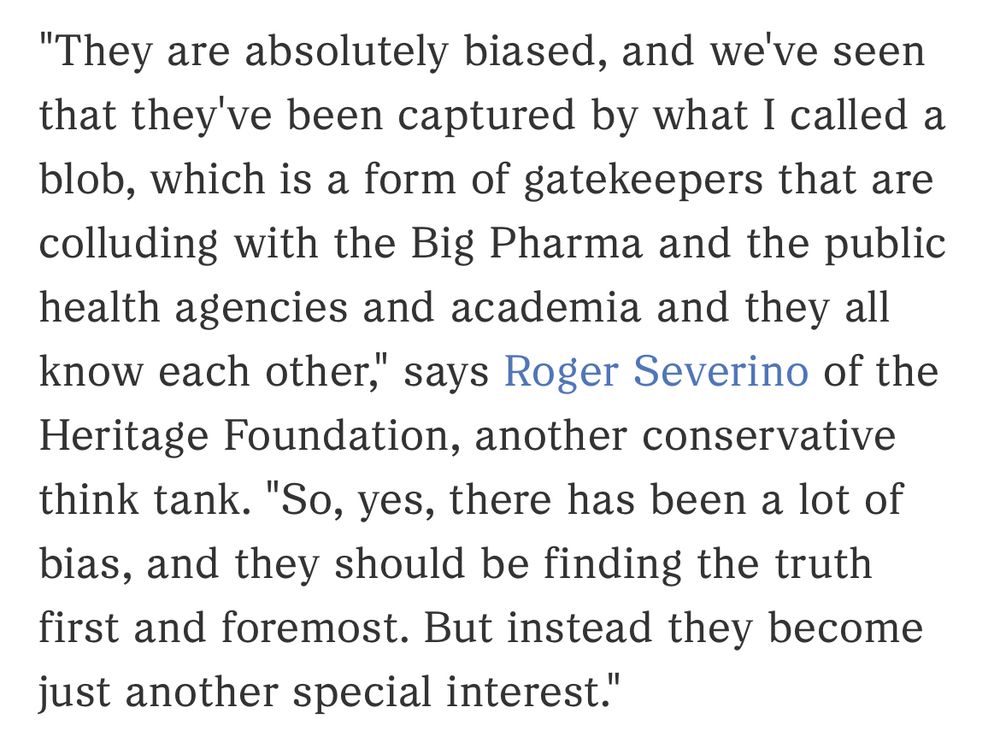 NPR quoting a bad faith operator as sincere. 