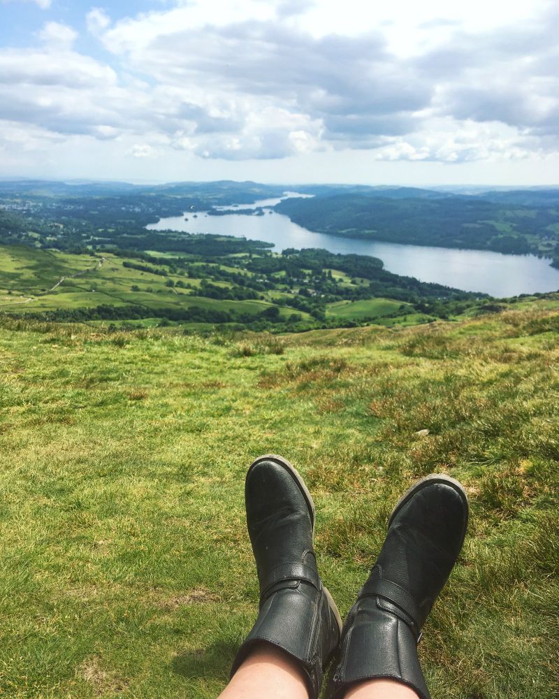 somewhere up a mountain in the lakes