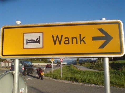 Road sign to the village of Wank, near Garmisch Partenkirchen in Bavaria