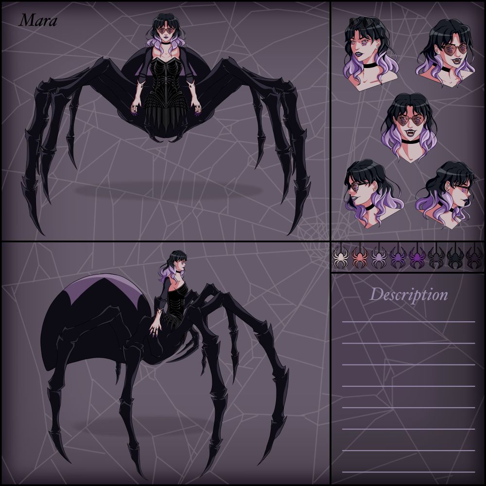 Mara's Arachne Ref sheet