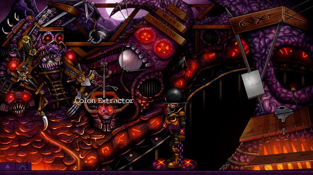 A screenshot from the w.i.p. HD remake of The Knobbly Crook. 