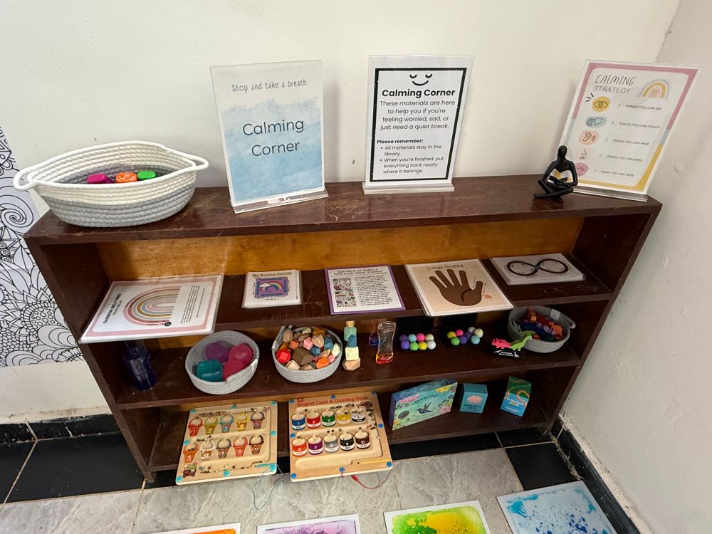 Calming Corner supplies