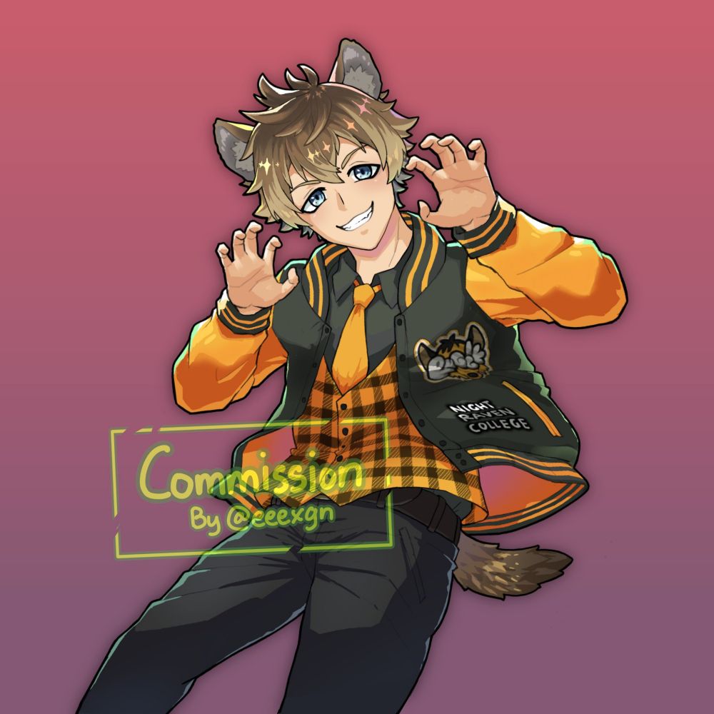 Commissioned art featuring Ruggie from Twisted Wonderland. 

Commission received and handled through VGen. 