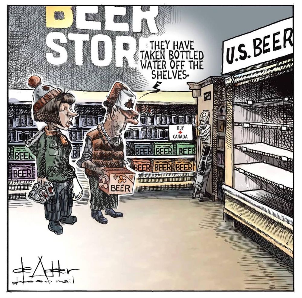 This is an accurate representation of how Canadians view American beer.  "Bottled piss" is how you'll most often hear the flavour of American beers described.