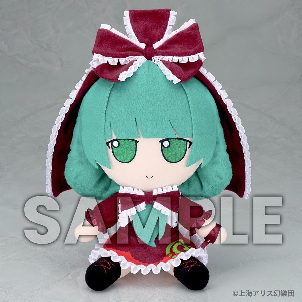 An image of a fumo of the character Hina Kagiyama from Touhou 10: Mountain of Faith.