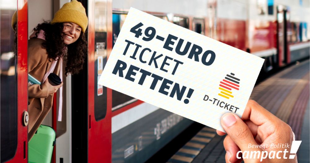 49-Euro-Ticket retten – jetzt Appell unterzeichnen!