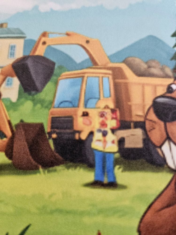 another page showing the construction worker but its cursed