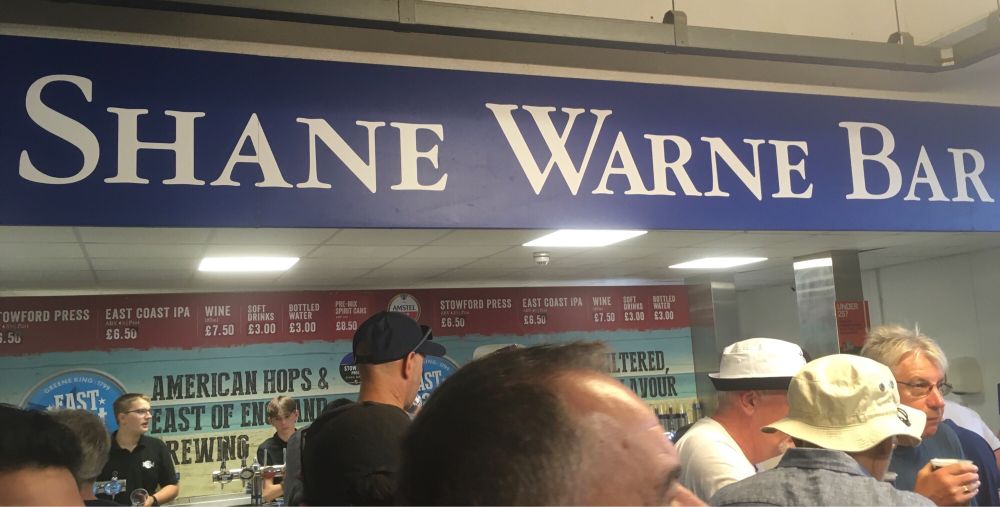 Shane Warne bar at Aegeas Bowl